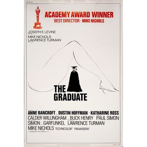 629. 40" x 60"; Style B, Academy Awards Style; Fine Rolled ### THE GRADUATE (1968)