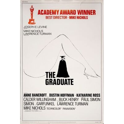 629. 40" x 60"; Style B, Academy Awards Style; Fine Rolled ### THE GRADUATE (1968)