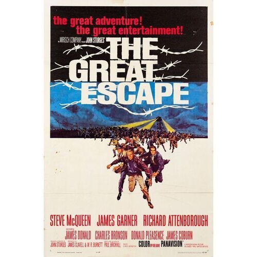 633. One Sheet (27" x 41"); Fine- Folded ### THE GREAT ESCAPE (1963)