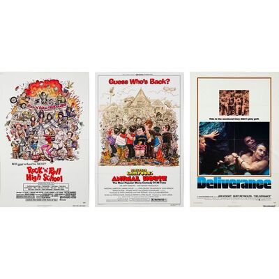 638. One Sheets (37) (27" x 41"); Very Fine- Folded ### GROUP OF 37 ONE SHEET POSTERS (1960s - 1980s)