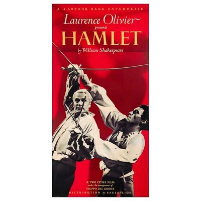 650. Full-Bleed British Six Sheet (39" x 78"); Country-of-Origin; Very Fine- on Linen ### HAMLET (1948)