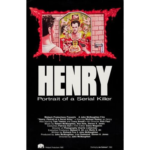 652. One Sheet (25" x 38.5"); Banned Style; Very Fine Rolled ### HENRY: PORTRAIT OF A SERIAL KILLER (1989)