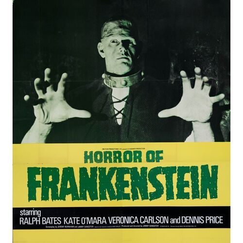 660. British Twelve Sheet (78" x 88"); Country-of-Origin; Very Fine+ Folded ### THE HORROR OF FRANKENSTEIN (1970)