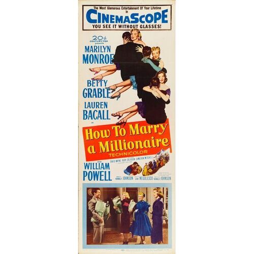 662. Insert (14" x 36"); Fine+ Folded ### HOW TO MARRY A MILLIONAIRE (1953)