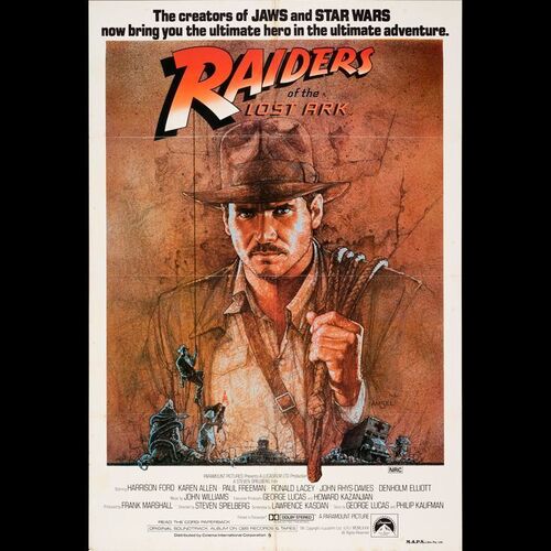 669. Australian One Sheet (27" x 40"); Very Fine Folded ### INDIANA JONES AND THE RAIDERS OF THE LOST ARK (1981)