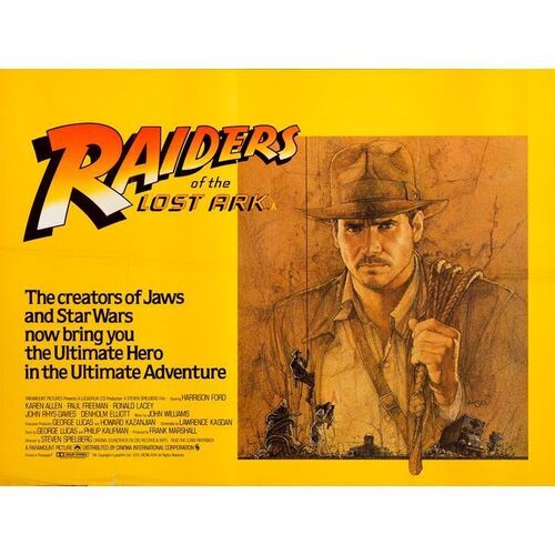 671. British Quad (40" x 30"); Fine+ Folded ### INDIANA JONES AND THE RAIDERS OF THE LOST ARK (1981)