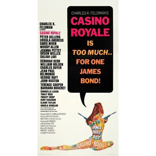 686. Three Sheet (41" x 81"); Very Fine+ Folded ### JAMES BOND: CASINO ROYALE (1967)