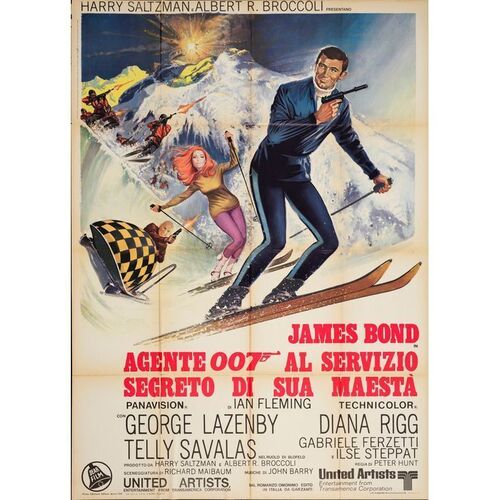 688. Italian Two Fogli (39" x 55"); Very Fine+ Folded ### JAMES BOND: ON HER MAJESTY'S SECRET SERVICE (1969)