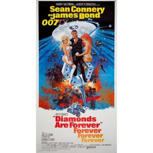 689. Three Sheet (41" x 77"); Foreign Style; Very Fine+ Folded ### JAMES BOND: DIAMONDS ARE FOREVER (1971)