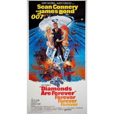 689. Three Sheet (41" x 77"); Foreign Style; Very Fine+ Folded ### JAMES BOND: DIAMONDS ARE FOREVER (1971)