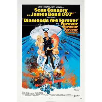 690. One Sheet (27" x 41"); Very Fine+ Folded ### JAMES BOND: DIAMONDS ARE FOREVER (1971)