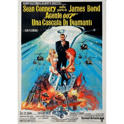 692. Italian Two Fogli (39" x 55"); Very Fine+ Folded ### JAMES BOND: DIAMONDS ARE FOREVER (1971)