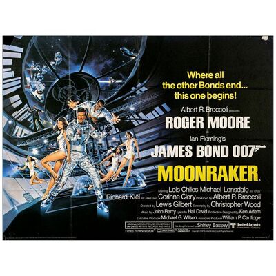 697. British Quad (40" x 30"); Country-of-Origin; Fine Folded ### JAMES BOND: MOONRAKER (1979)