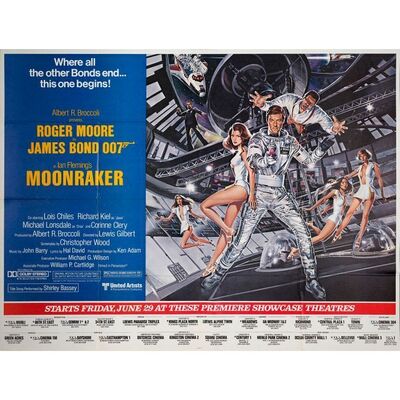 698. New York Subway (59" x 45"); Near Mint Folded ### JAMES BOND: MOONRAKER (1979)