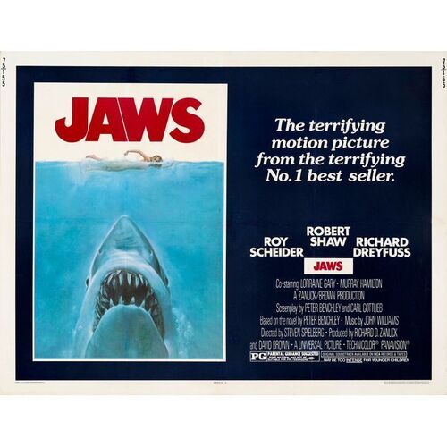 705. Half Sheet (22" x 28"); Fine+ on Paper ### JAWS (1975)