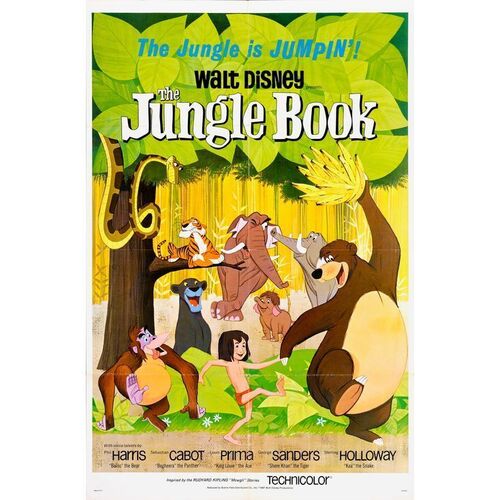 707. One Sheet (27" x 41"); Very Fine Folded ### THE JUNGLE BOOK (1967)