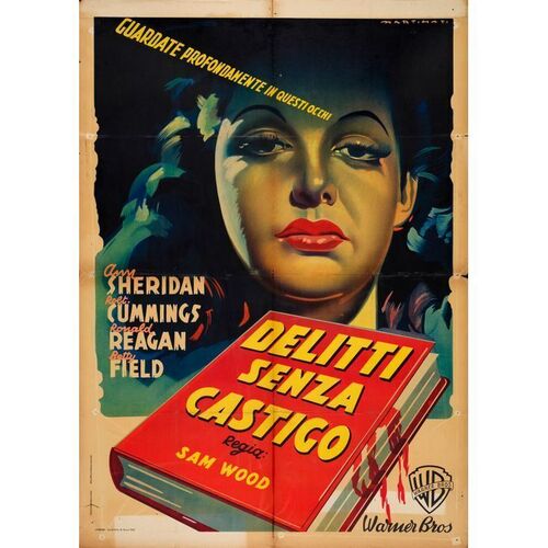 716. First Post-War Release Italian Two Fogli (39.5" x 55"); Very Fine- Folded ### KING'S ROW (1948)