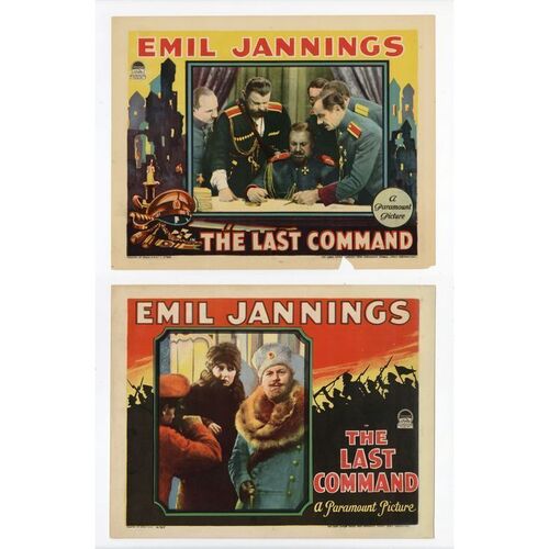 721. Lobby Cards (2) (11" x 14"); Fine+ ### THE LAST COMMAND (1928)