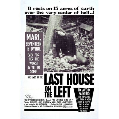 722. Director-Autographed One Sheet (27" x 41") Signed by director Sean S. Cunningham (JSA COA); Very Fine- Folded ### THE LAST HOUSE ON THE LEFT (1972)