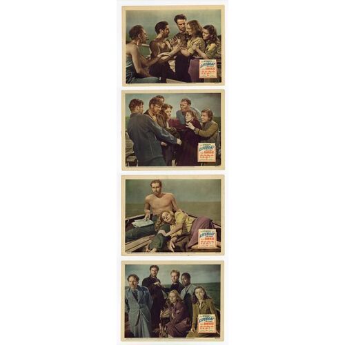 727. Lobby Cards (4) (11" x 14"); Fine ### LIFEBOAT (1944)