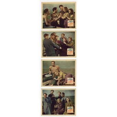 727. Lobby Cards (4) (11" x 14"); Fine ### LIFEBOAT (1944)