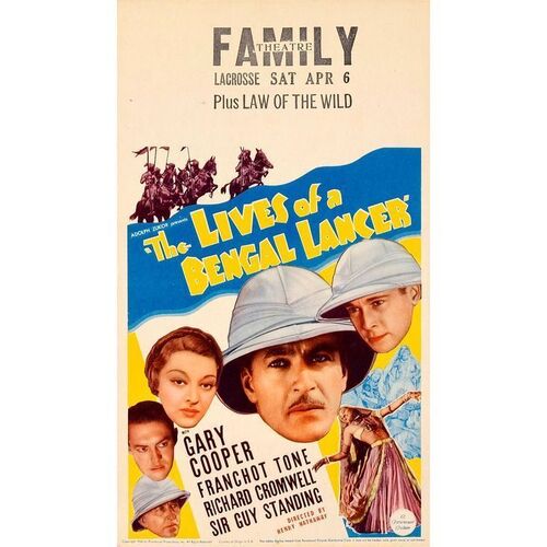 730. Midget Window Card (8" x 14"); Very Fine ### THE LIVES OF A BENGAL LANCER (1935)