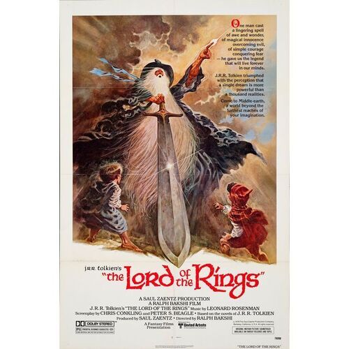 736. One Sheet (27" x 41"); Very Fine+ Folded ### THE LORD OF THE RINGS (1978)