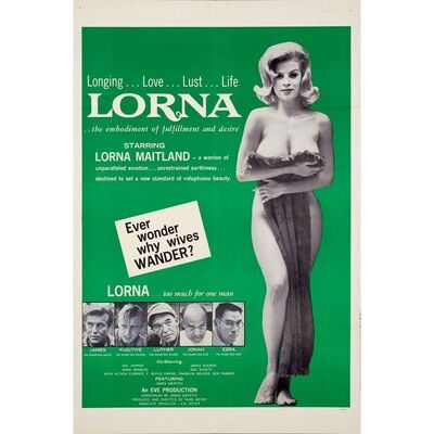 737. One Sheet (27" x 41"); Very Fine+ Folded ### LORNA (1964)