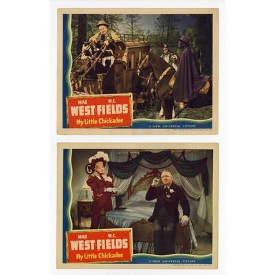 761. Lobby Cards (2) (11" x 14"); Very Fine ### MY LITTLE CHICKADEE (1940)