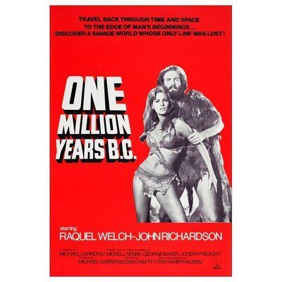 782. Full-Bleed British One Sheet (27" x 40"); Near Mint Rolled ### ONE MILLION YEARS B.C. (R-1970s)