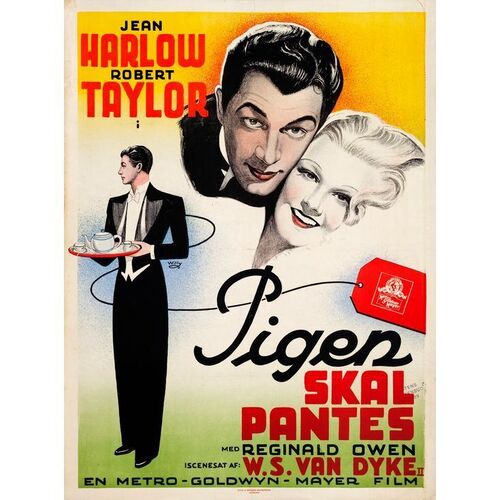 788. Swedish One Sheet (25" x 33"); Stone Lithograph; Very Fine+ on Paper ### PERSONAL PROPERTY (1937)