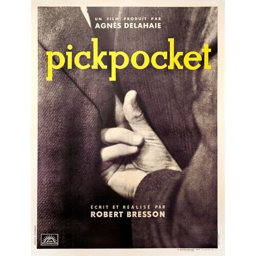 792. French Grande (47" x 63"); Country-of-Origin; Very Fine on Linen ### PICKPOCKET (1959)
