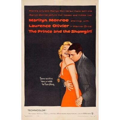 799. One Sheet (27" x 41"); Very Fine- on Linen ### THE PRINCE AND THE SHOWGIRL (1957)