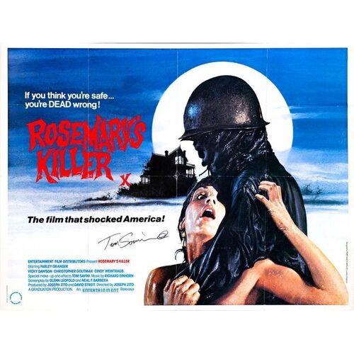 801. Crew-Autographed British Quad (40" x 30") Signed by Tom Savini (JSA COA); Fine Folded ### THE PROWLER (1981)