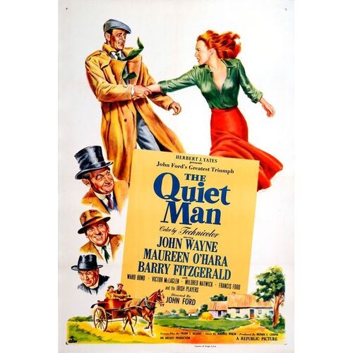 804. One Sheet (27" x 41"); Very Fine- on Linen ### THE QUIET MAN (1952)