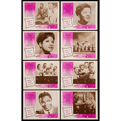 814. Lobby Card Set (8) (11" x 14"); Fine+ ### ROCK 'N' ROLL REVUE (1955)