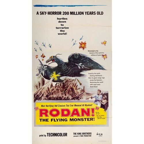 817. Three Sheet (41" x 74"); Very Fine+ Folded ### RODAN (1956)