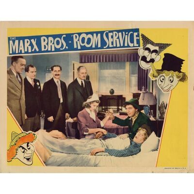 822. Lobby Card (11" x 14"); Very Fine- ### ROOM SERVICE (1938)