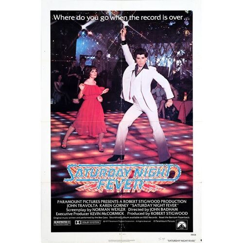 824. One Sheet and Flyer (27" x 41"); R-Rated Style; Very Good+ Folded ### SATURDAY NIGHT FEVER (1977)