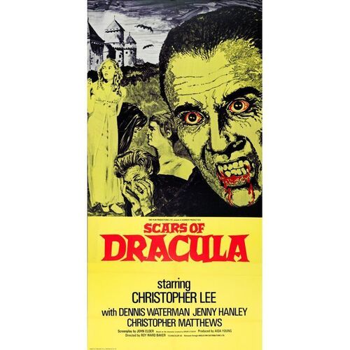 827. British Six Sheet (40" x 81"); Country-of-Origin; Very Fine+ Folded ### SCARS OF DRACULA (1970)