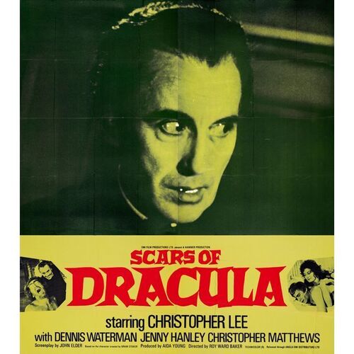 828. British Twelve Sheet (77" x 88"); Country-of-Origin; Very Fine- Folded ### SCARS OF DRACULA (1970)