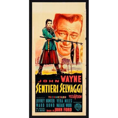 829. Italian Locandina (13" x 27.5"); Fine+ Folded ### THE SEARCHERS (1956)
