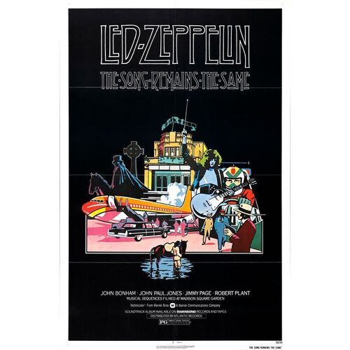843. One Sheet (27" x 41"); Very Fine+ Folded ### THE SONG REMAINS THE SAME (1976)