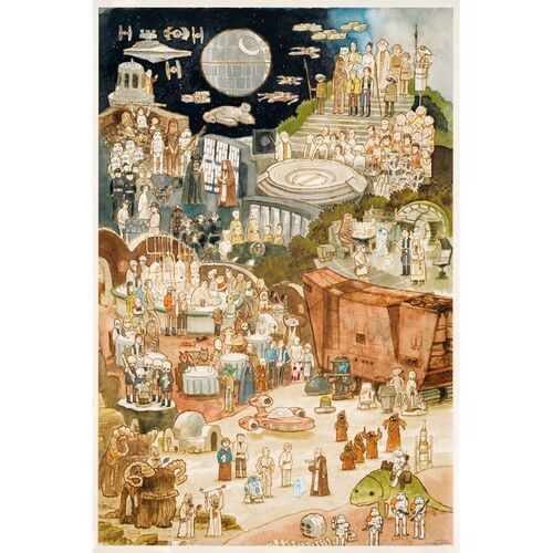 854. Screen-Printed Mondo Poster (24" x 36"); Very Fine+ Rolled ### STAR WARS: A NEW HOPE (2020)