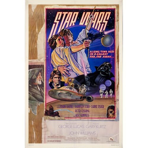 855. One Sheet (27" x 41"); Style D; Fine+ Rolled ### STAR WARS: A NEW HOPE (1977)