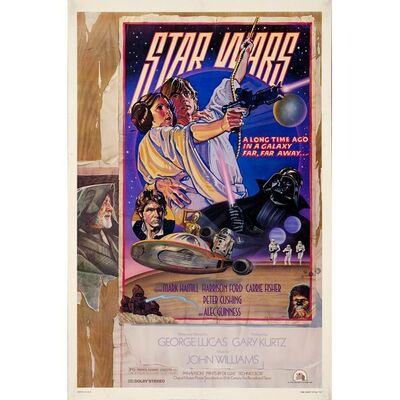 855. One Sheet (27" x 41"); Style D; Fine+ Rolled ### STAR WARS: A NEW HOPE (1977)