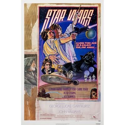 856. One Sheet (27" x 41"); Style D; Very Fine+ Folded ### STAR WARS: A NEW HOPE (1977)