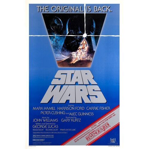 860. One Sheet (27" x 41"); Very Fine+ Rolled ### STAR WARS: A NEW HOPE (R-1982)