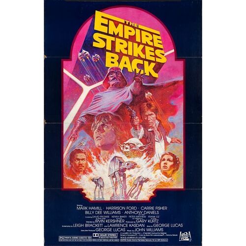 865. Standee (36.25" x 56.5"); Very Fine- ### STAR WARS: THE EMPIRE STRIKES BACK (R-1982)