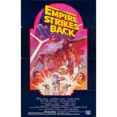 865. Standee (36.25" x 56.5"); Very Fine- ### STAR WARS: THE EMPIRE STRIKES BACK (R-1982)